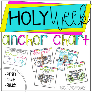 Preview of Easter & Holy Week Anchor Chart