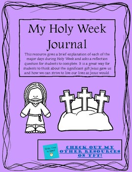 Preview of Holy Week Journal