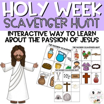 Preview of Holy Week Scavenger Hunt -The Passion - Catholic Easter