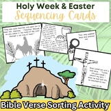 Holy Week Sequencing Cards Timeline Activity for Easter Re