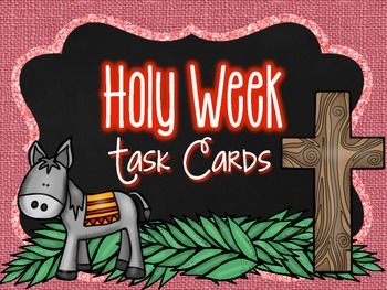 Preview of Holy Week Task Cards