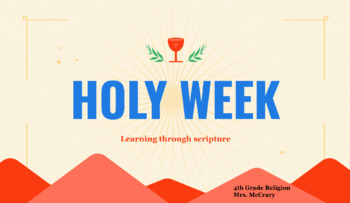 Preview of Holy Week- Teaching Through Scripture PowerPoint