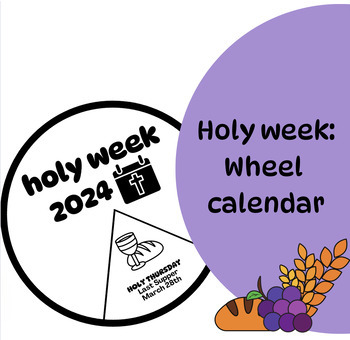 Preview of Holy week: Wheel calendar