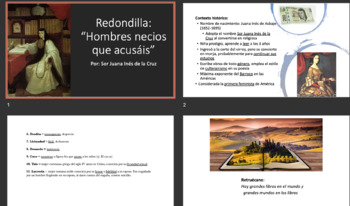 Preview of Hombres Necios - Lesson Plan  & PowerPoint