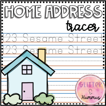 Preview of Home Address Tracing Mats - Morning Work Binder Activities