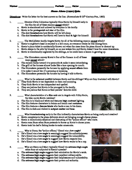 Home Alone Film 1990 15 Question Multiple Choice Quiz By Bradley Thompson
