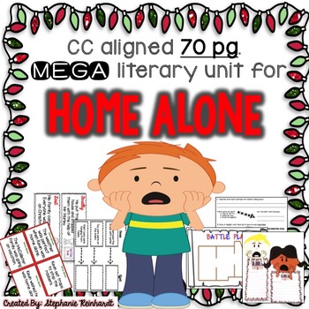 Preview of Home Alone MEGA Literacy Unit ! **1st and 2nd Grade Common Core Aligned!**