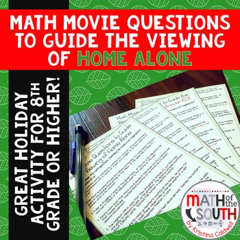 Preview of Math Movie Questions to Guide the Viewing of Home Alone