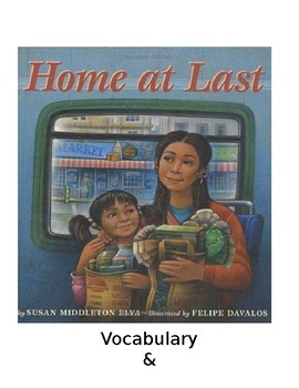 Preview of Home At Last Guided Questions and Vocabulary