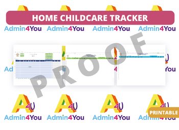 Preview of Home Childcare Enrollment and Waitlist Tracker