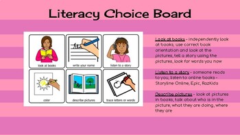 Preview of Home Choice Boards - Literacy, Math, Movement