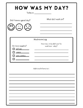 Home Communication Sheet by Low Key Primary | TPT