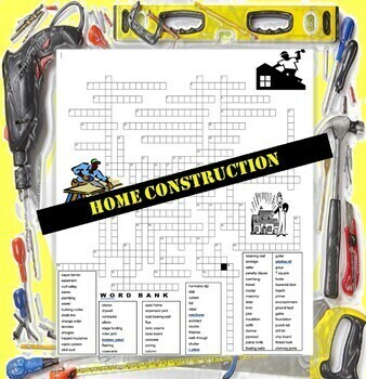 Preview of Home Construction (Crossword Puzzle)