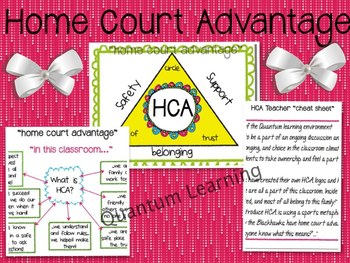 Preview of Home Court Advantage ~ "HCA" Quantum Learning Classroom Posters