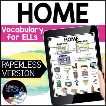 Preview of Home Digital ESL Vocabulary Unit: Home & Objects ESL Newcomer Activities