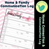 Home & Family Connection Communication Log - Pink