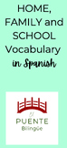Home, Family, School Spanish Montessori 3-part cards