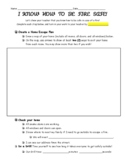 Home Fire Drill Activity Worksheet