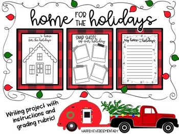 Preview of Home For The Holidays | Family Traditions Writing and Craft