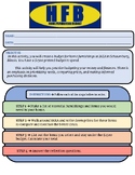 Home Furnishing Budgeting Project Worksheet - Life Skills