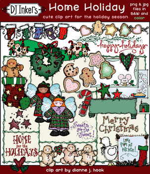 Preview of Home Holiday - Cozy Christmas Clip Art Download
