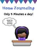 Home Journaling for Distance Learning