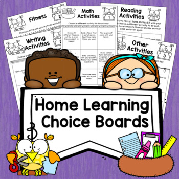 Preview of Home Learning Choice Boards