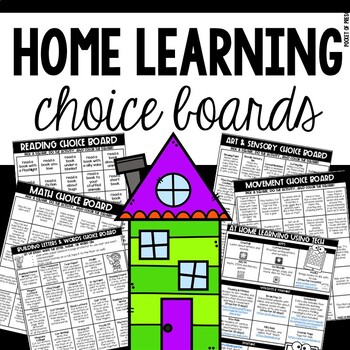 Preview of Summer Learning Choice Boards for Preschool, Pre-K, & Kinder (Distance Learnin)