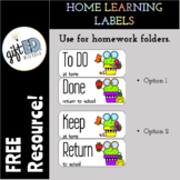 Home Learning Labels