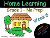 Home Learning Pack - Grade 1 - Week #5 - NO PREP! - Distan