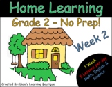 Home Learning Pack - Grade 2 - Week #2 - NO PREP! - Distan