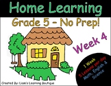 Home Learning Pack - Grade 5 - Week #4 - NO PREP! - Distan