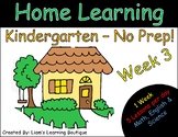 Home Learning Pack - Kindergarten - Week #3 - NO PREP! - D