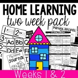 Distance Learning Home Learning Packet for Preschool and Pre-K - Week 1 & 2