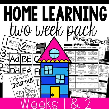 Preview of Distance Learning Home Learning Packet for Preschool and Pre-K - Week 1 & 2