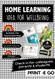 Home Learning Resource - Wellbeing Note for student, paren