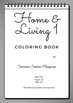 Preview of Home & Living 1 Coloring Book