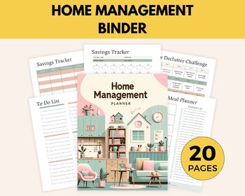 Preview of Home Management Binder: Organize your life!