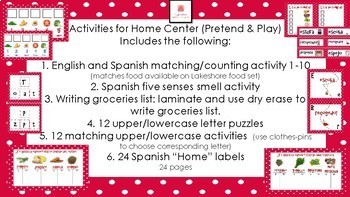 Preview of Home Pretend & Learn Activities