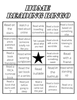 Home Reading Bingo by Lauren Bee | TPT