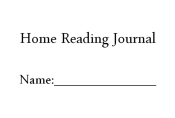 Preview of Home Reading Journal