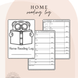 Home Reading Log Booklet