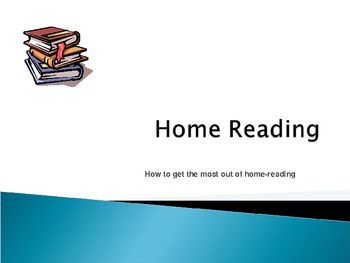 Preview of Home Reading Power Point presentation for Parents