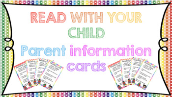 Preview of Home Reading Strategies Parent Bookmarks