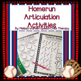 Home Run Articulation Activities for Speech Therapy