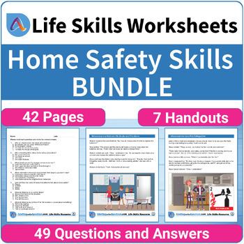 Preview of Home Safety Life Skills Bundle for Middle and High School Special Education