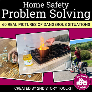 Preview of Home Safety Problem Solving - 60 Real Pictures + BOOM Cards