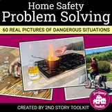 Home Safety Problem Solving - 60 Real Pictures + BOOM Cards