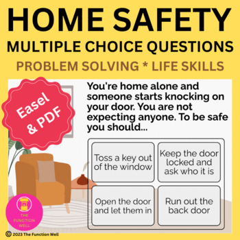 Preview of Home Safety Questions - Problem Solving - Life Skills - IADLs - Adult Therapy