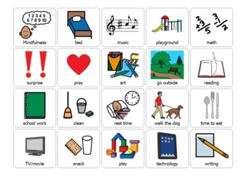 Preview of Home School/At-home learning Picture Cards